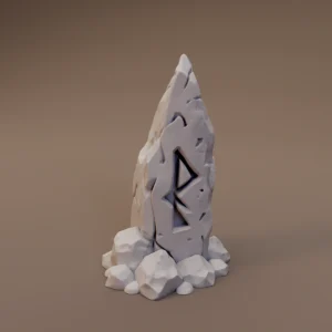 Tall Rune Carved Monolith