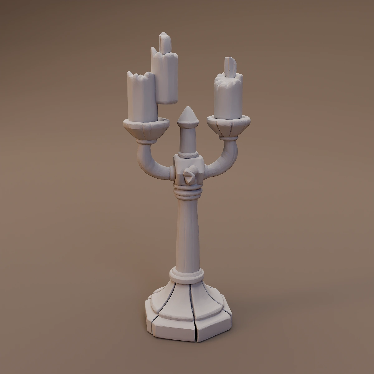 Three Candle Pedestal