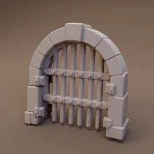 Arched Portcullis Gate