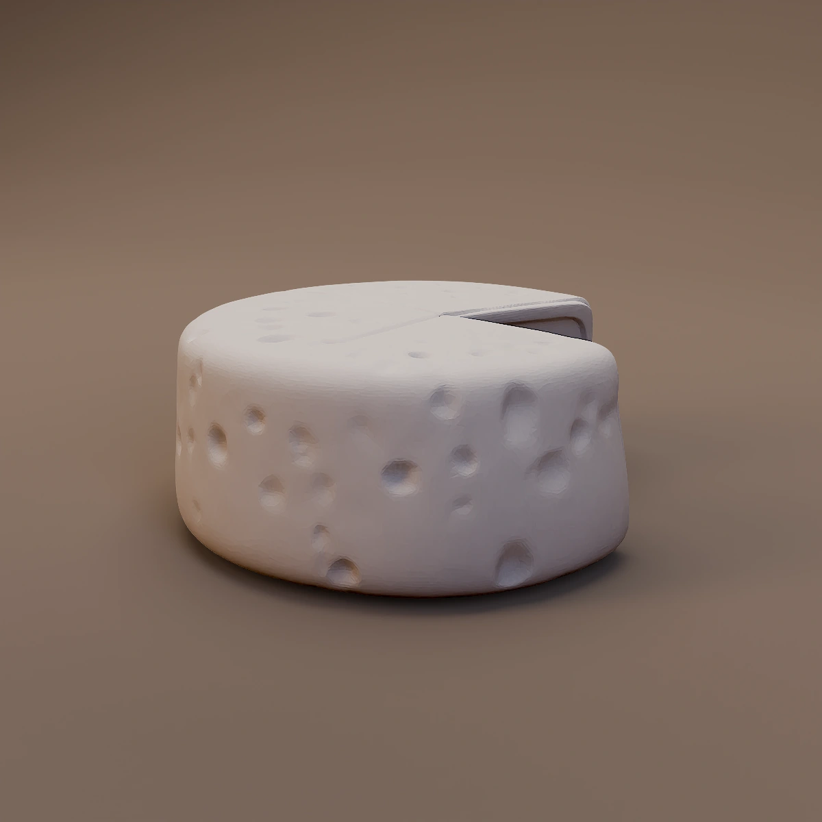 Cheese Wheel with Wedge Removed