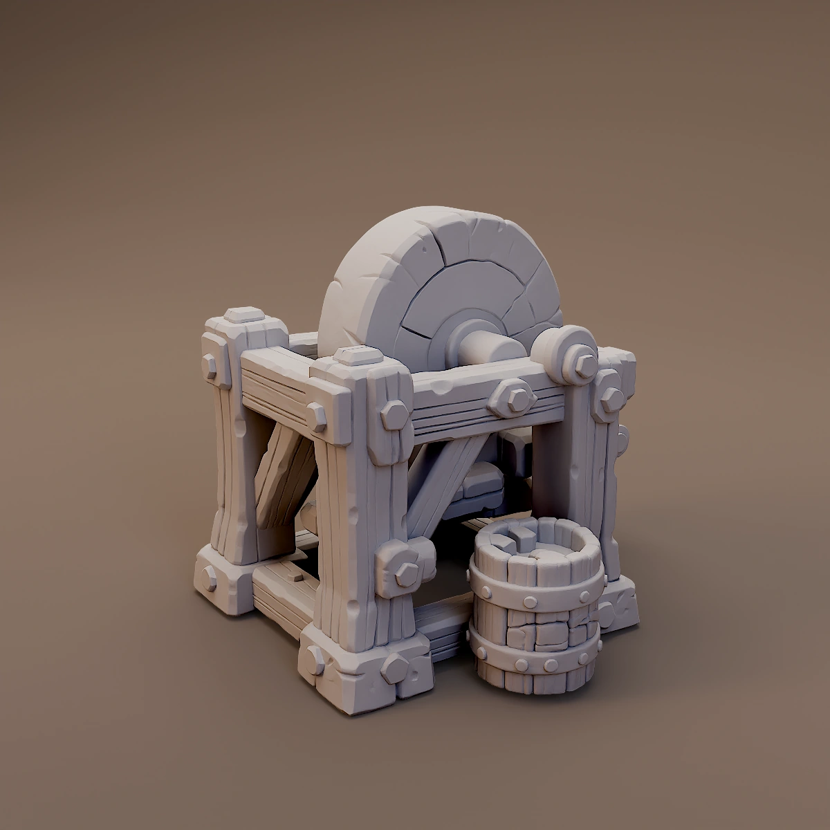 Workshop Grindstone with Bucket