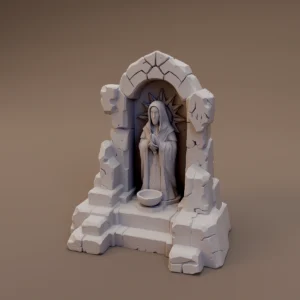 Statue in Stone Shrine
