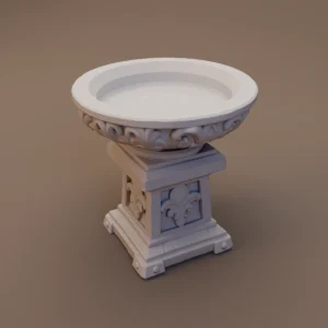 Ornate Stone Pedestal Basin