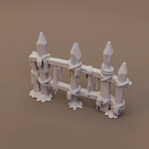 Pointed Wooden Dock Railing