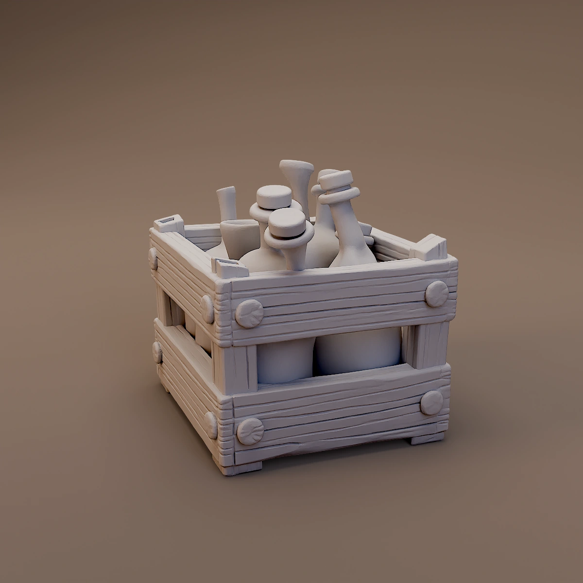 Needs Review Crate with Jars