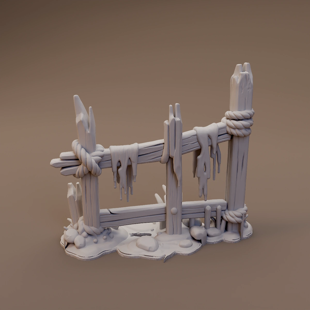 Torn Cloth Swamp Fence