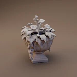 Flower Filled Stone Urn