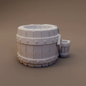 Large Wooden Water Tub