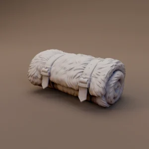 Rolled Fur Blanket