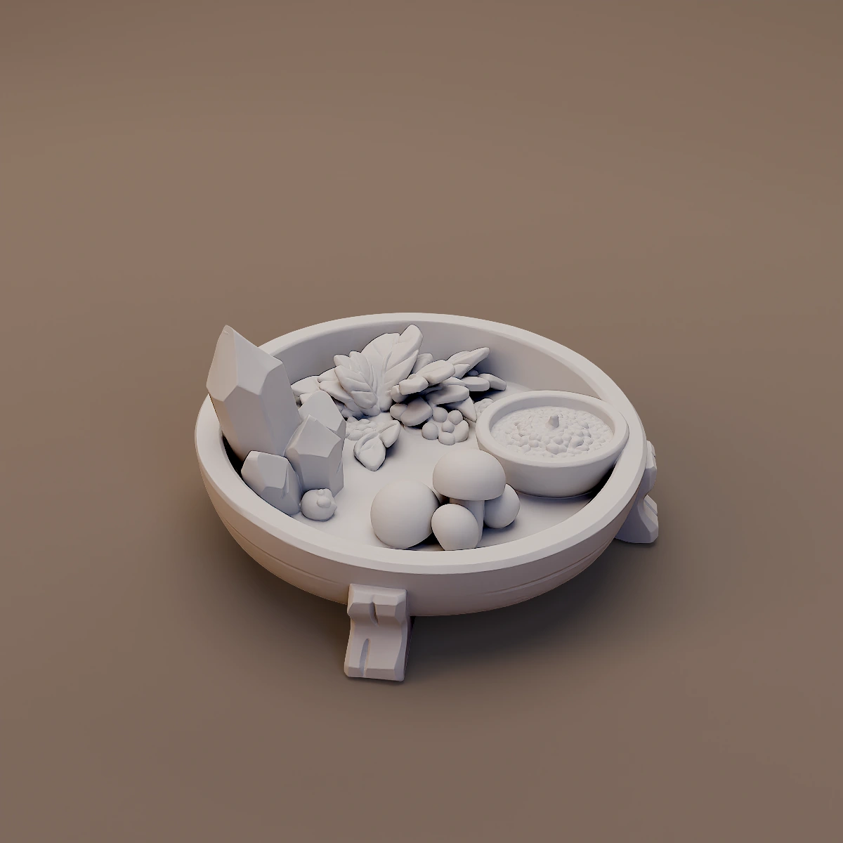 Shallow Ritual Offering Basin