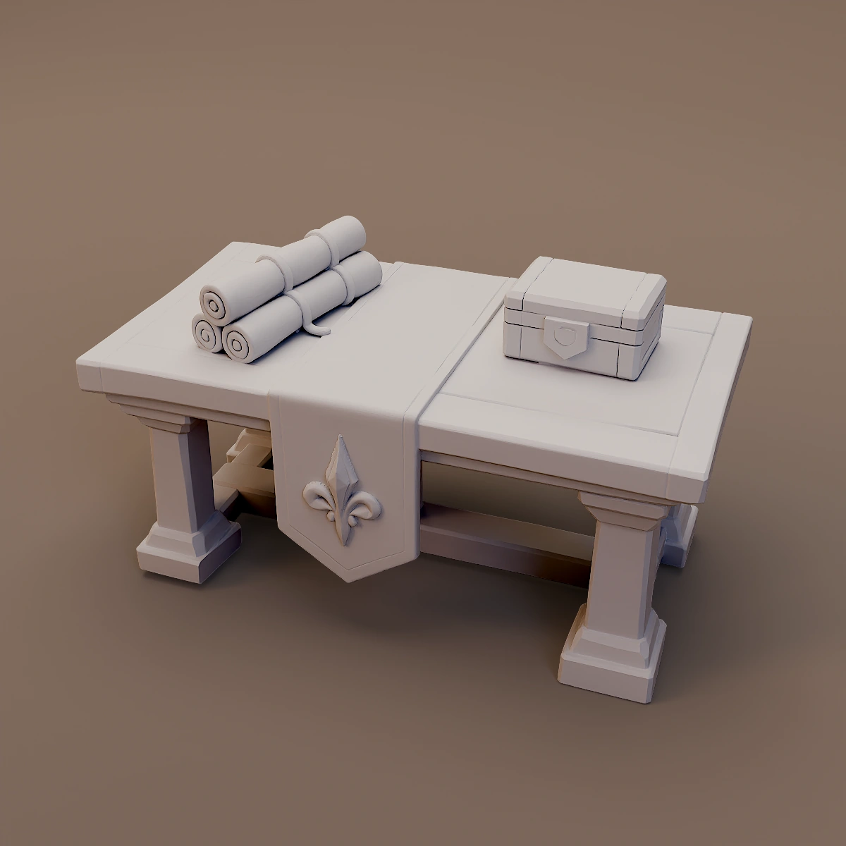 Scroll and Banner Ceremonial Table
