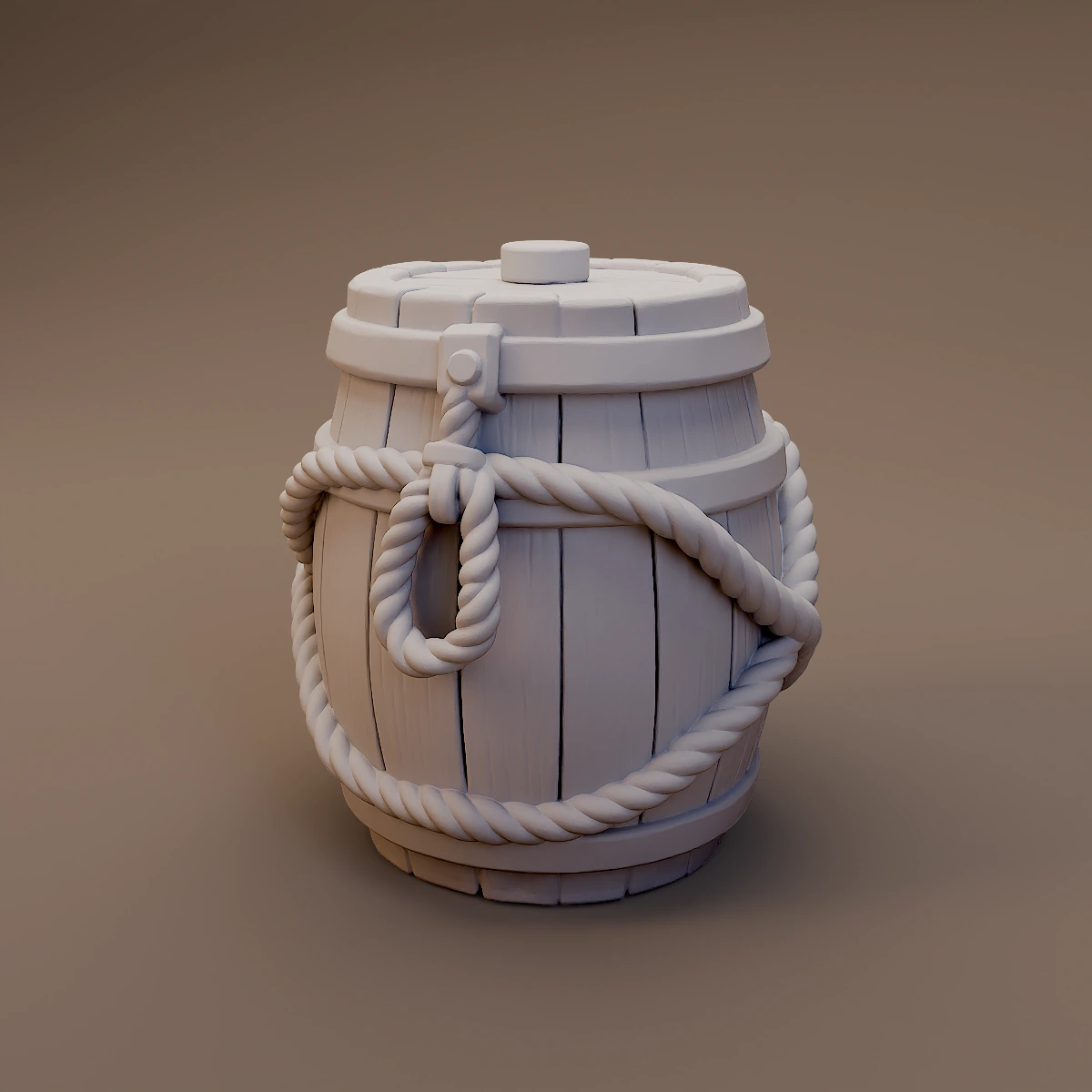 Rope Bound Storage Barrel