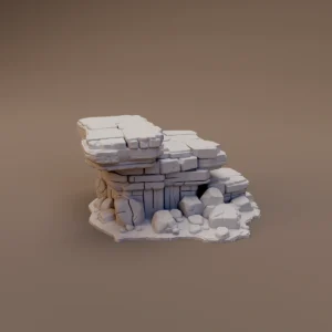 Flat Layered Rock Outcrop