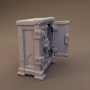Open Metal Storage Cabinet