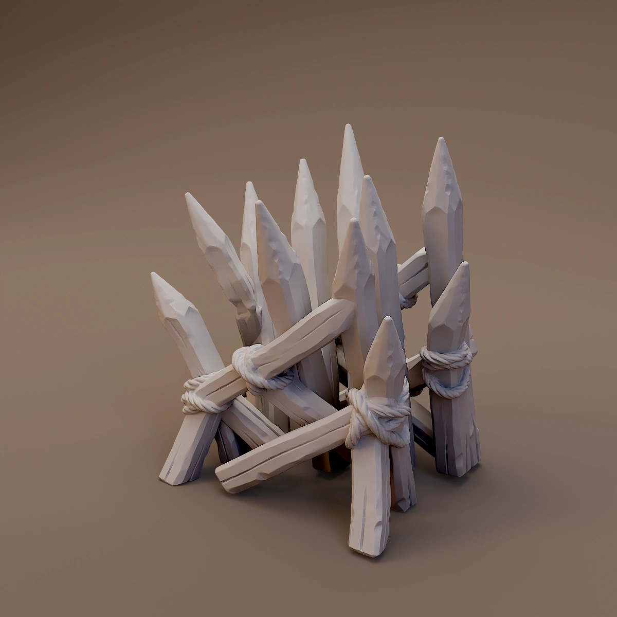 Cross Braced Spike Barricade