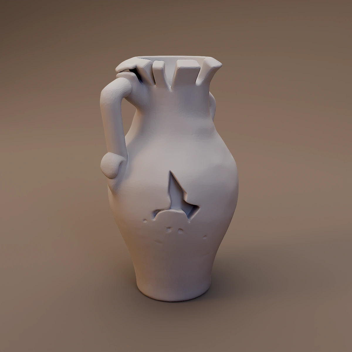 Damaged Clay Pitcher