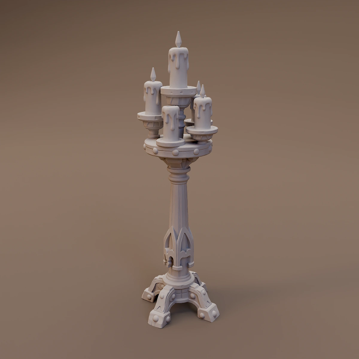 Ornate Five Candle Stand
