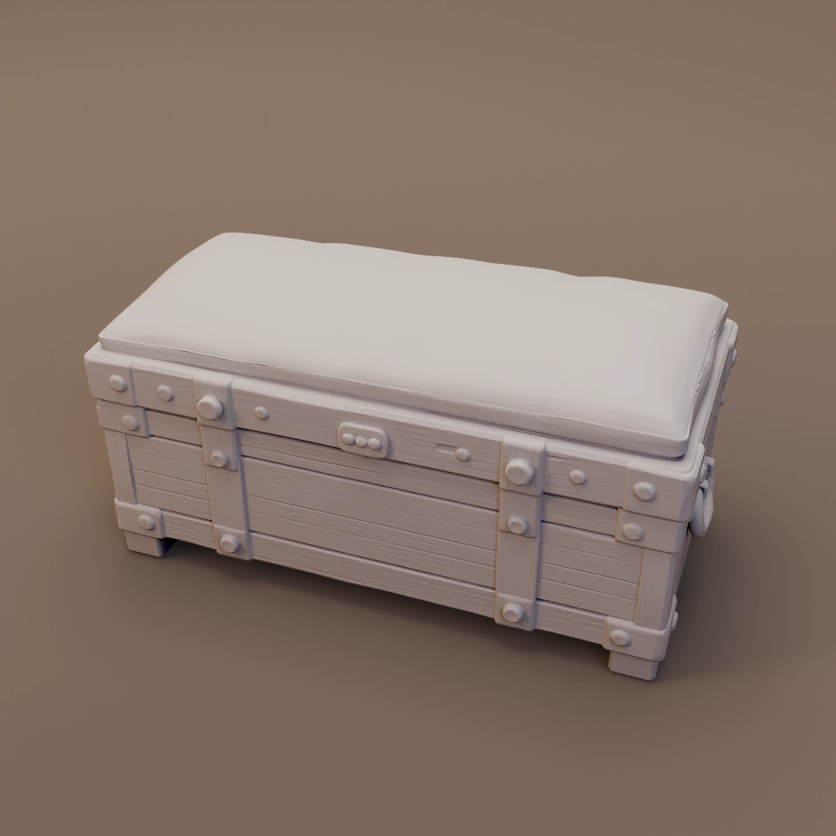 Rectangular Wooden Chest