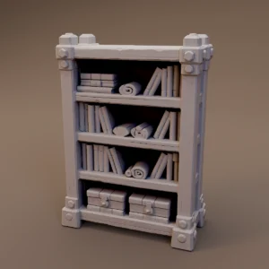 Open Wooden Bookcase