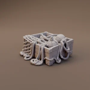 Nautical Cargo Crates with Net