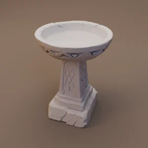 Carved Stone Offering Basin