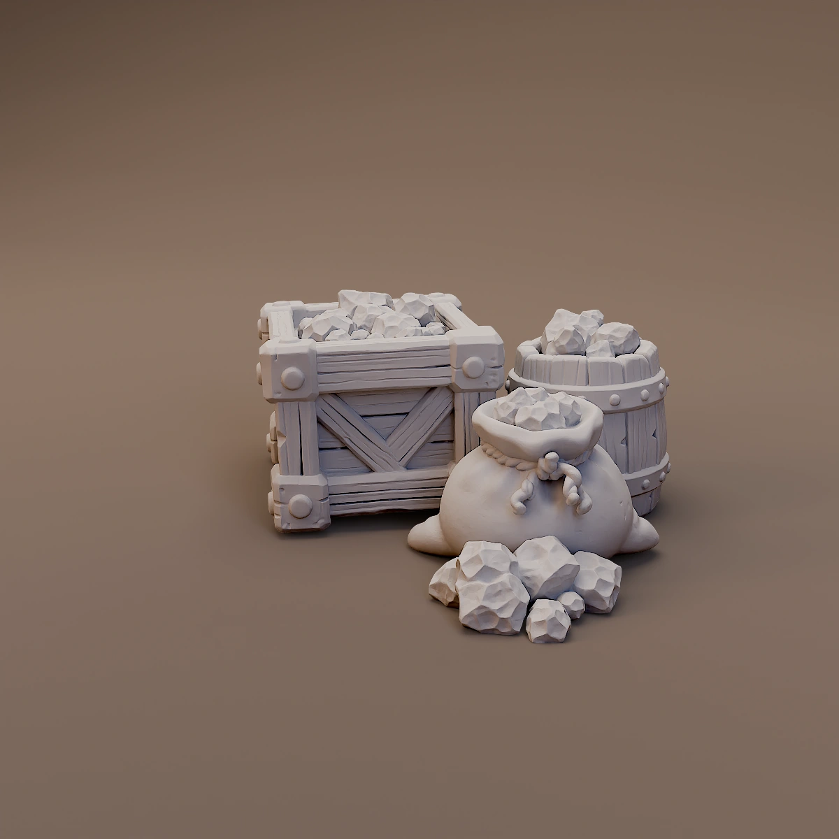 Ore Sack and Crate