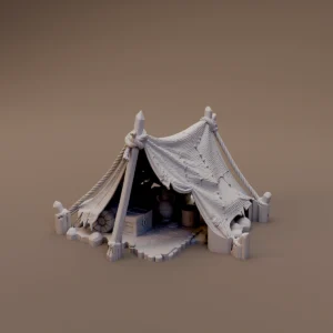 Desert Tent with Pottery