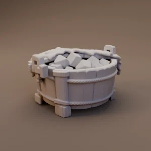 Firewood Filled Round Tub