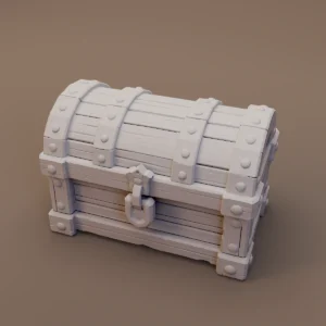 Locked Domed Wooden Chest