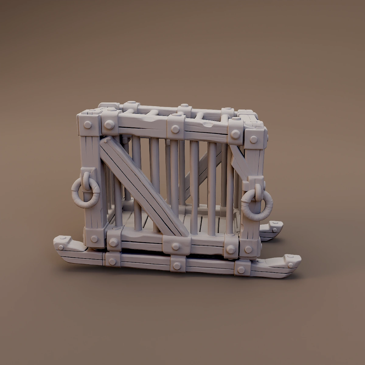 Braced Cage Door