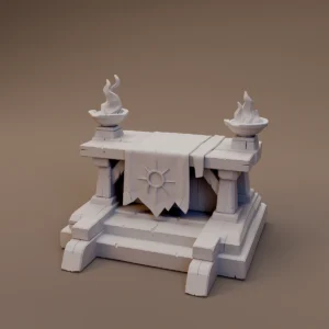 Flame Topped Ritual Altar