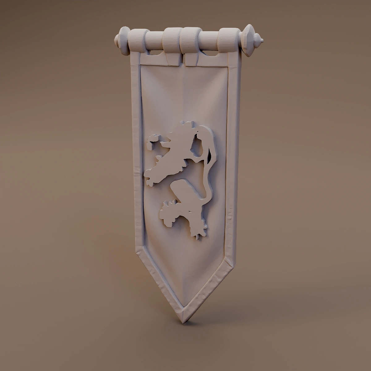 Lion Emblem Hanging Banner