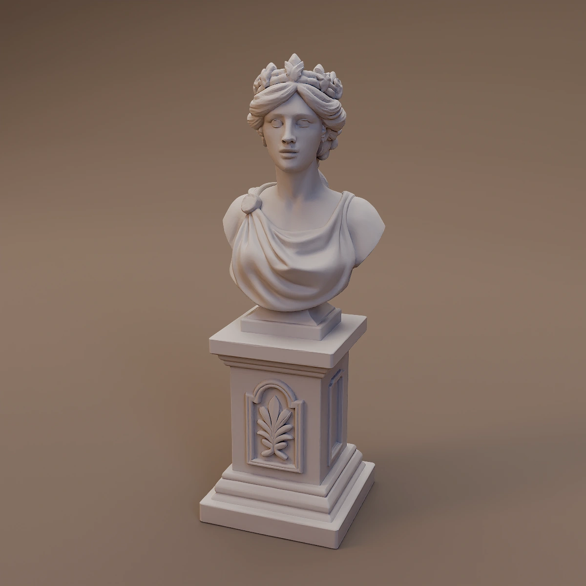 Classical Bust on Pedestal