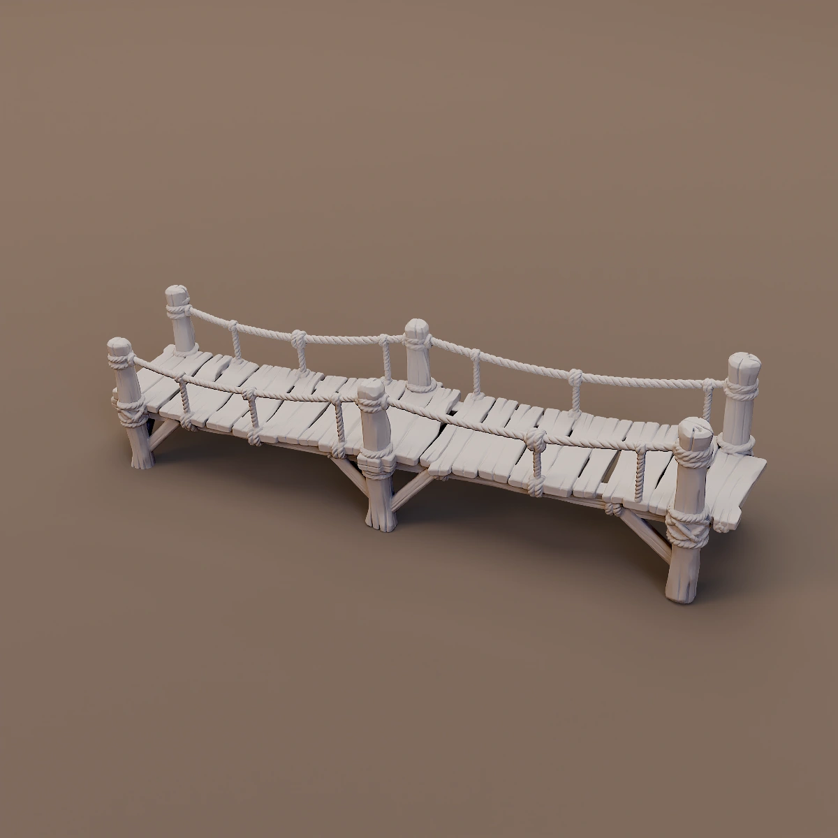 Rope Railing Wooden Dock