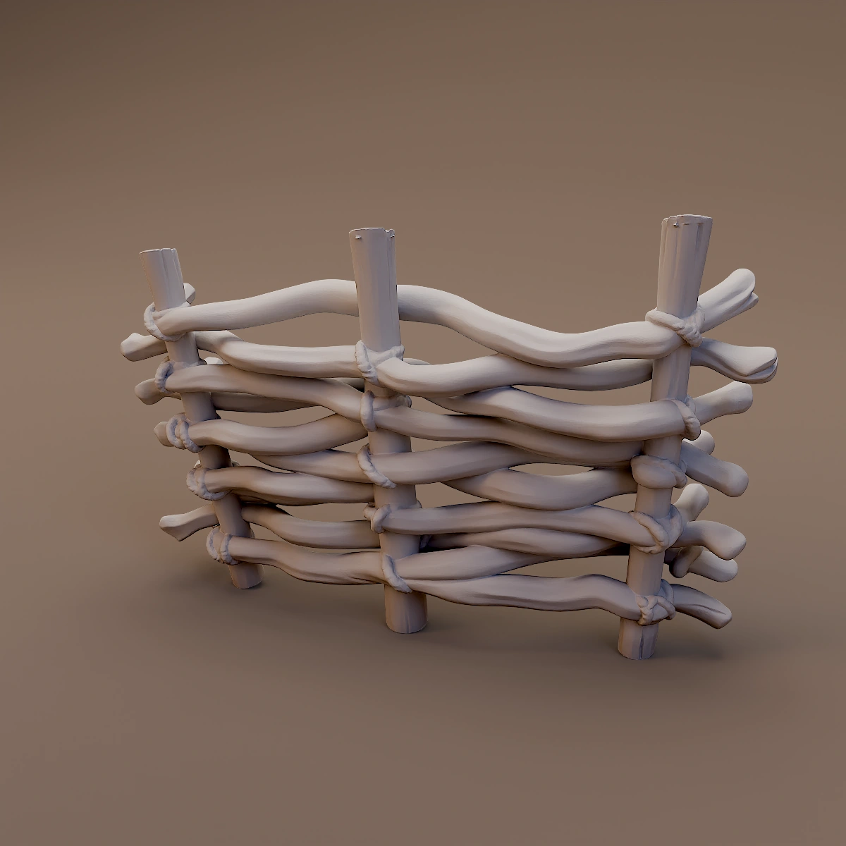 Woven Branch Fence