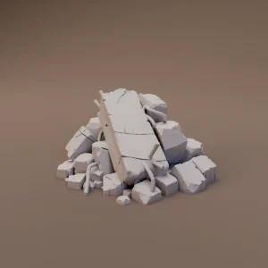 Collapsed Masonry and Timbers