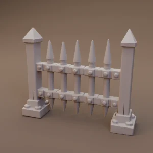 Wooden Spike Barrier