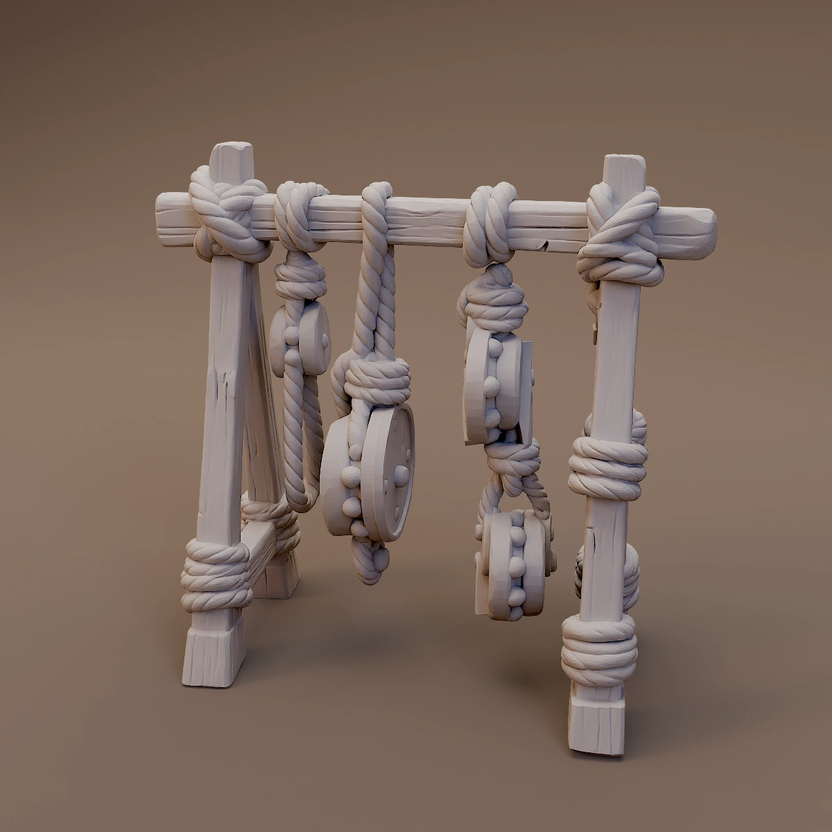 Nautical Pulley Display Rack