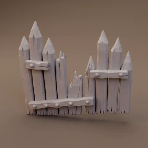 Broken Wooden Palisade