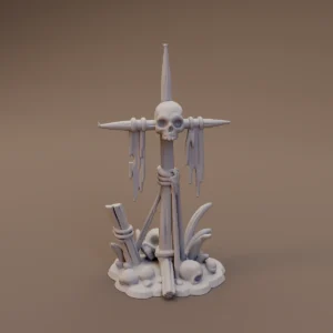 Skull Topped Swamp Post