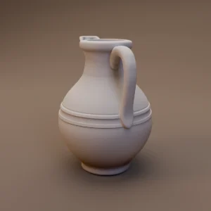 Wide Bellied Clay Pitcher
