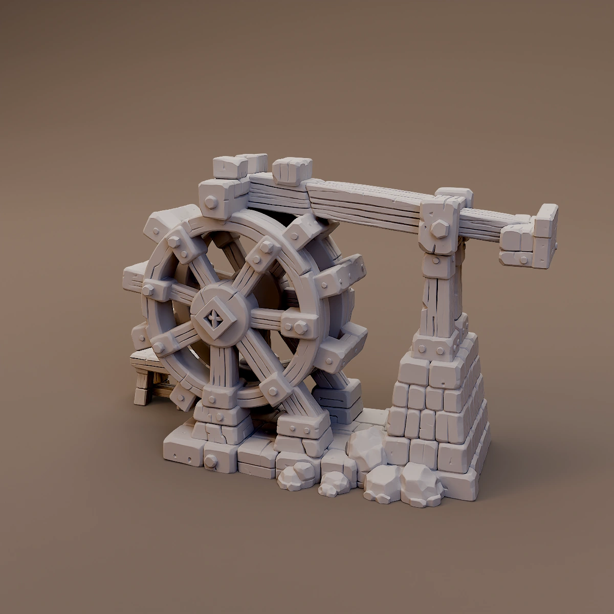 Crank Driven Workshop Wheel