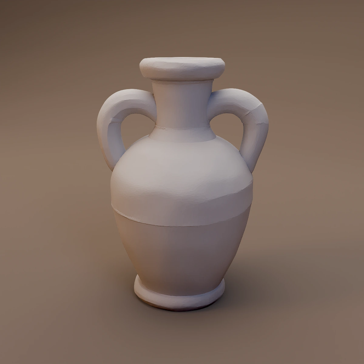 Two Handled Ceramic Storage Jar