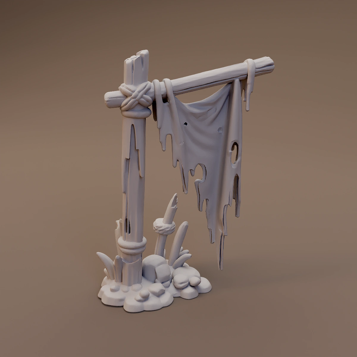 Tattered Swamp Banner