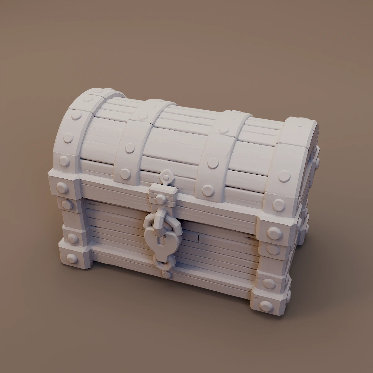 Iron Bound Domed Storage Chest