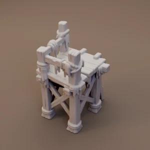 Tall Cross Braced Dock Platform