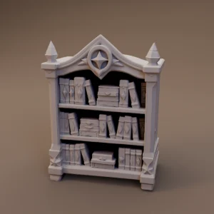 Carved Wooden Bookcase