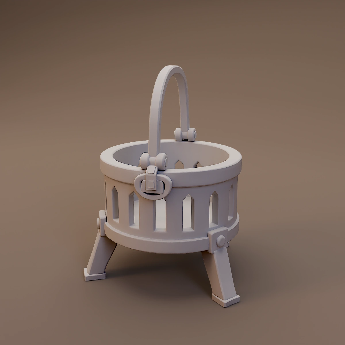 Handled Ceramic Brazier