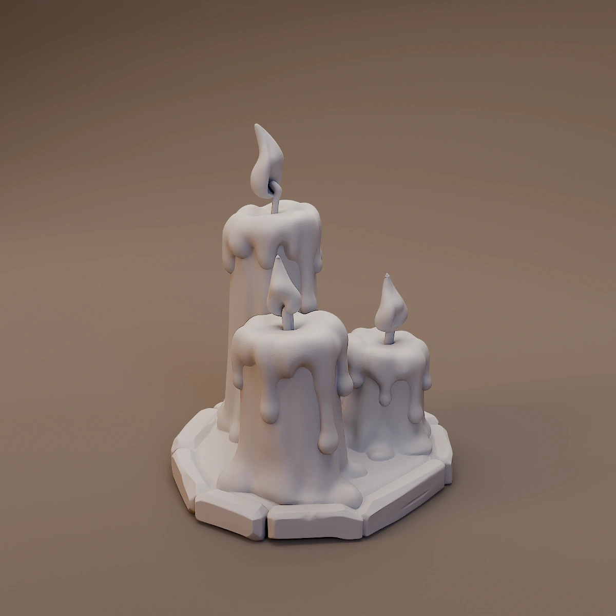 Melted Candle Cluster