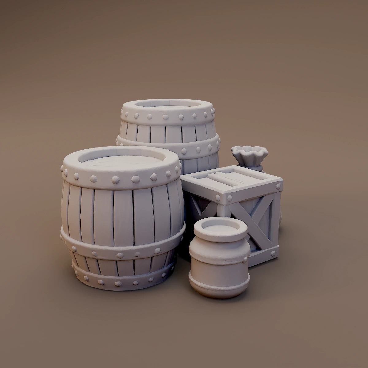 Barrels Crates and Camp Jars